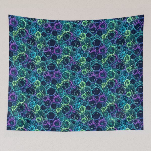 Item preview, Electric Quantum Foam - Glowing Abstract Web designed and sold by Unknown-Space.