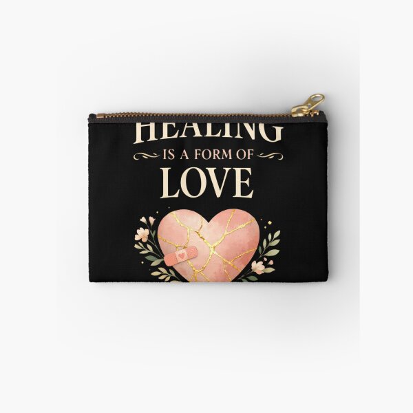 Item preview, Healing Is A Form Of Love Self Care Valentine Typography Mental Health Shirt designed and sold by GiftsForge.