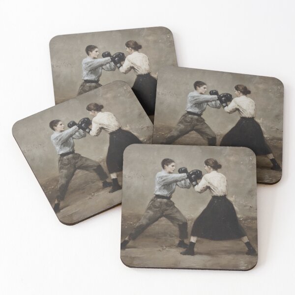 Item preview, man and woman engaging in a boxing match designed and sold by lautir.