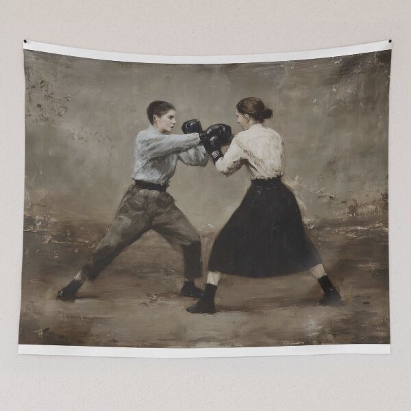 Item preview, man and woman engaging in a boxing match designed and sold by lautir.