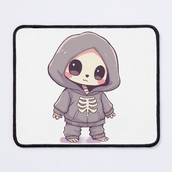 Item preview, Cute Skeleton Kid in Hoodie – Spooky Cute Light Illustration designed and sold by santi-ia.