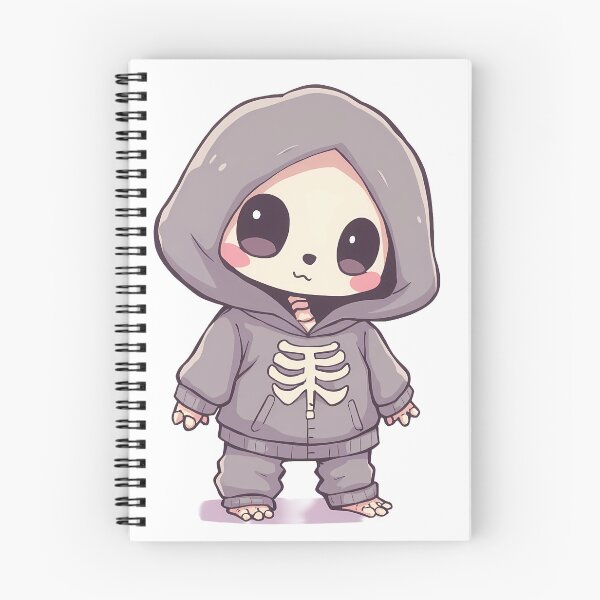 Item preview, Cute Skeleton Kid in Hoodie – Spooky Cute Light Illustration designed and sold by santi-ia.