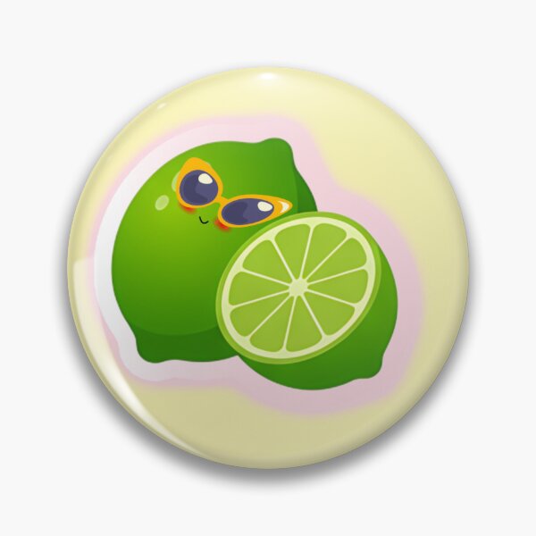 Item preview, Cute Kawaii Lime Art – Funny Cartoon Citrus Fruit Illustration designed and sold by steekeets.