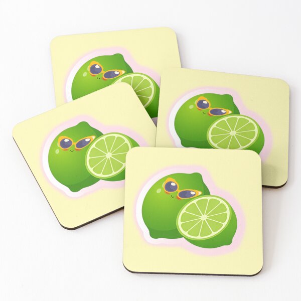 Item preview, Cute Kawaii Lime Art – Funny Cartoon Citrus Fruit Illustration designed and sold by steekeets.