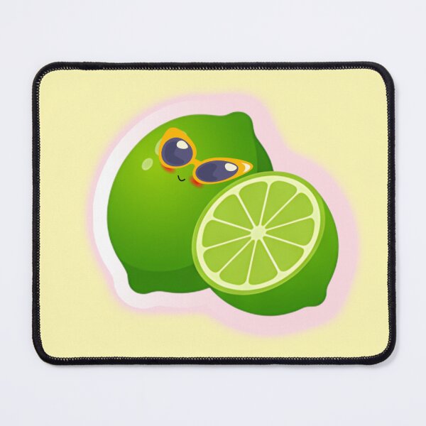 Item preview, Cute Kawaii Lime Art – Funny Cartoon Citrus Fruit Illustration designed and sold by steekeets.