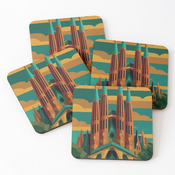 Item preview, Spain - Sagrada Família - Geometric Barcelona Illustration designed and sold by darekkocurek.