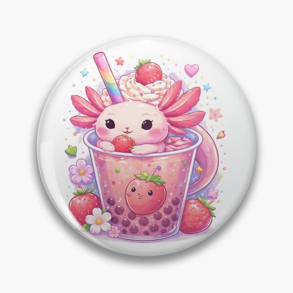 Item preview, Cute Axolotl Boba designed and sold by Amr Siam.
