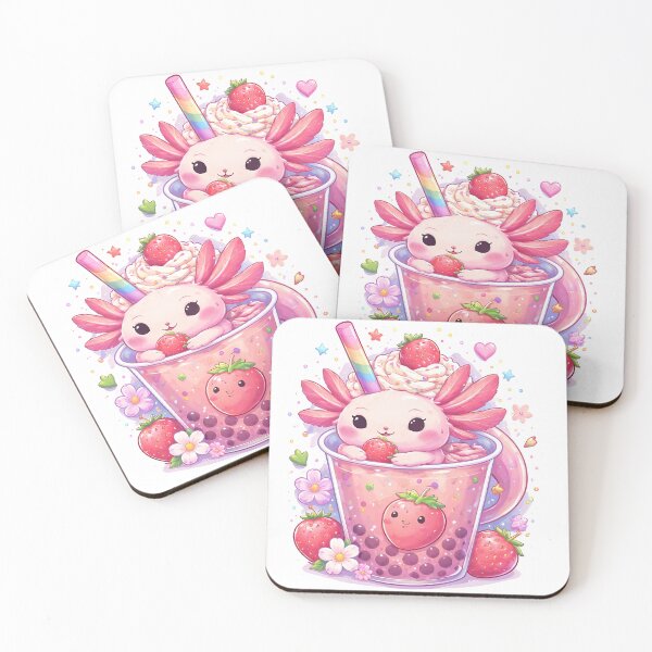 Item preview, Cute Axolotl Boba designed and sold by Amr Siam.