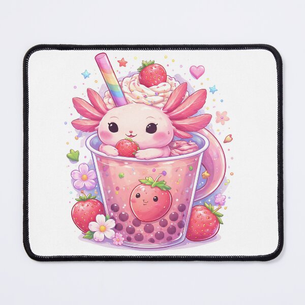 Item preview, Cute Axolotl Boba designed and sold by Amr Siam.