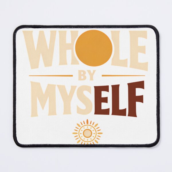 Item preview, Whole By Myself Self Love Single Valentine Typography Empowerment Positive Shirt designed and sold by GiftsForge.