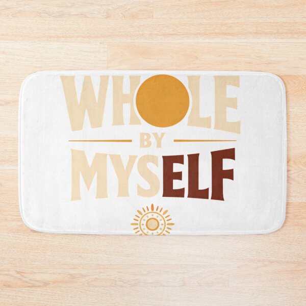 Item preview, Whole By Myself Self Love Single Valentine Typography Empowerment Positive Shirt designed and sold by GiftsForge.