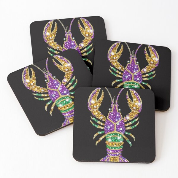 Artikelvorschau, Strass-Mardi-Gras-Louisiana-Flusskrebse, Strass-Mardi-Gras, Glitzer-Mardi-Gras entworfen und verkauft von DesignDenDo ⭐⭐⭐⭐⭐.