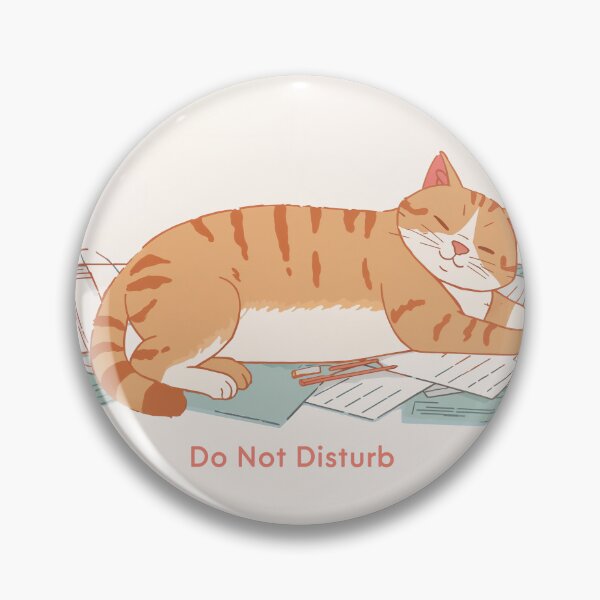 Item preview, Do Not Disturb – Home Office Cat designed and sold by InkoraStudios.