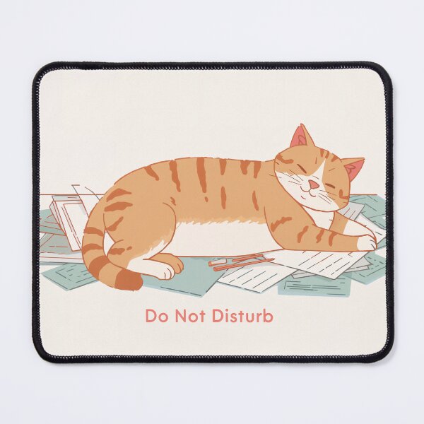 Item preview, Do Not Disturb – Home Office Cat designed and sold by InkoraStudios.