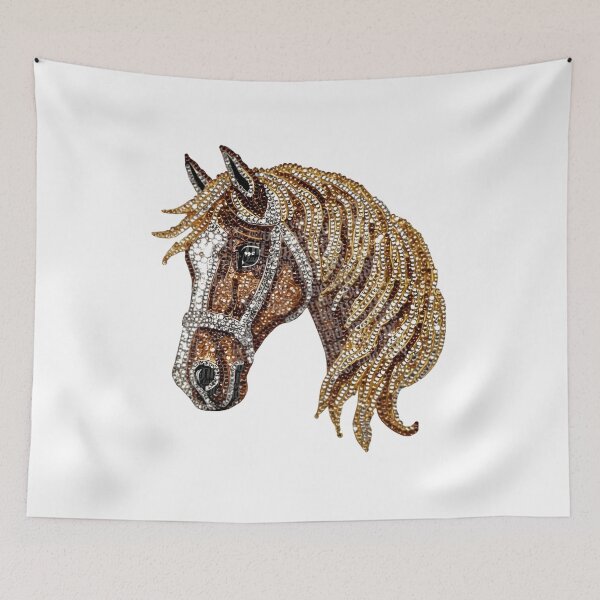Item preview, Faux Rhinestone Horse, Trending, Farming designed and sold by DesignDenDo ⭐⭐⭐⭐⭐.