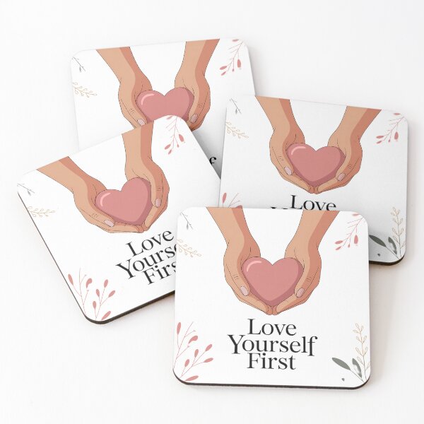 Item preview,  Love Yourself First Self Love Valentine Typography Mental Health Positive Shirt designed and sold by GiftsForge.