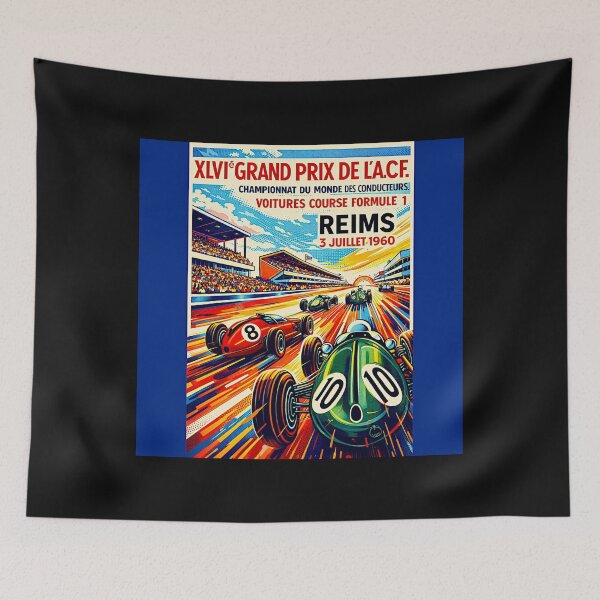 Item preview, Reims Grand Prix  1960 variation vintage poster#1 designed and sold by Helios Be. Lavsh.