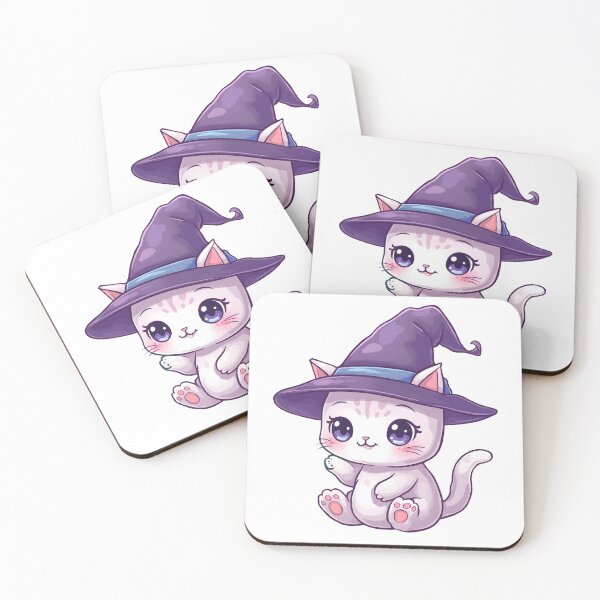 Item preview, Cute Witch Cat – Spooky Cute Light Illustration designed and sold by santi-ia.