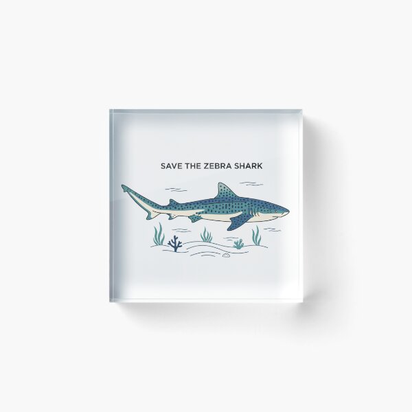 Item preview, Save the Zebra Shark – Ocean Conservation Design designed and sold by KivaroArt.
