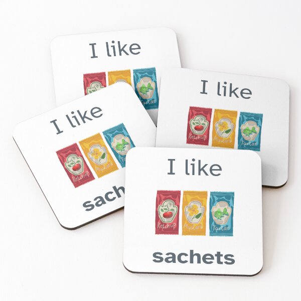Item preview, I Like Sachets - Ketchup, Mustard, Tartar designed and sold by Little Paper Palace.