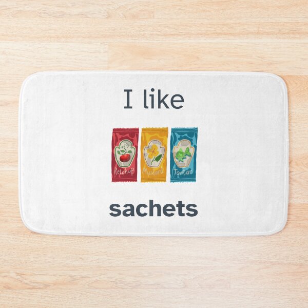 Item preview, I Like Sachets - Ketchup, Mustard, Tartar designed and sold by Little Paper Palace.