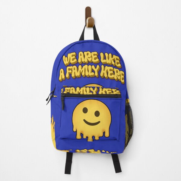Item preview, We Are Like a Family Here – Melting Smiley designed and sold by PopDripStudio.