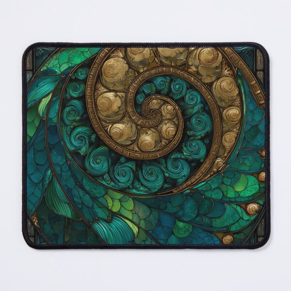 Item preview, New Zealand Māori Paua Pattern Koru Design 750 designed and sold by GrinGalore.