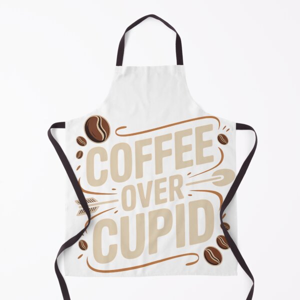 Item preview, Coffee Over Cupid Funny Anti Valentine Typography Caffeine Lover Humor Shirt designed and sold by GiftsForge.