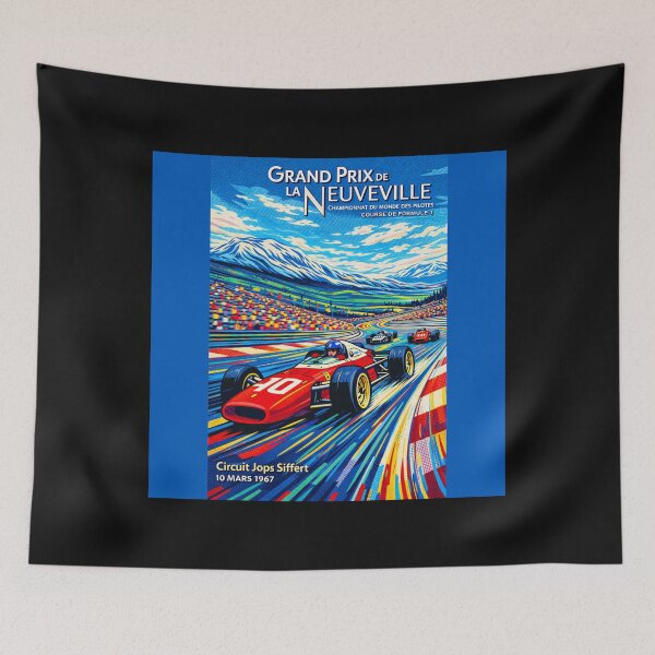 Item preview, Neuveville Grand Prix  1967 variation vintage poster#1 designed and sold by Helios Be. Lavsh.