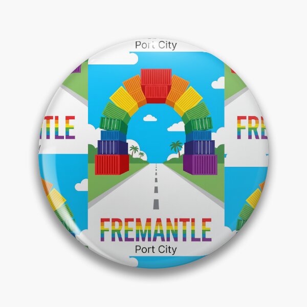 Item preview, Fremantle Rainbow Containers - The Containbow Port City Art designed and sold by Digital Dreams Arts.