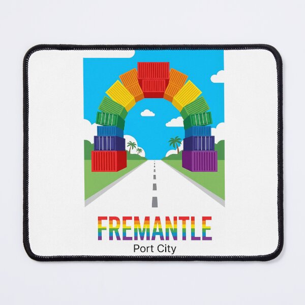 Item preview, Fremantle Rainbow Containers - The Containbow Port City Art designed and sold by Digital Dreams Arts.