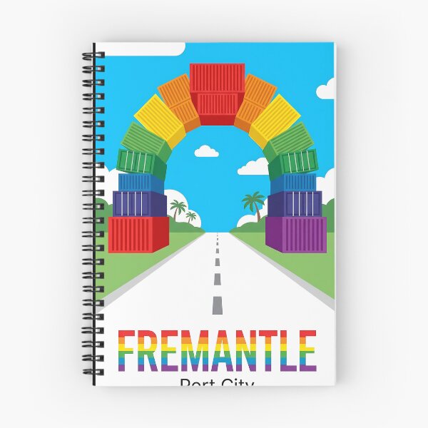 Item preview, Fremantle Rainbow Containers - The Containbow Port City Art designed and sold by Digital Dreams Arts.