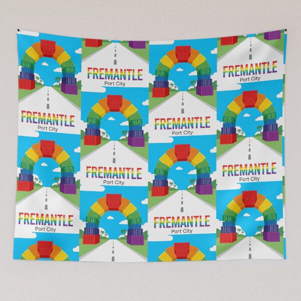 Item preview, Fremantle Rainbow Containers - The Containbow Port City Art designed and sold by Digital Dreams Arts.