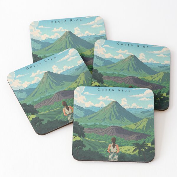 Item preview, Pastel Girl Contemplating Arenal Volcano designed and sold by JacksoonLester.