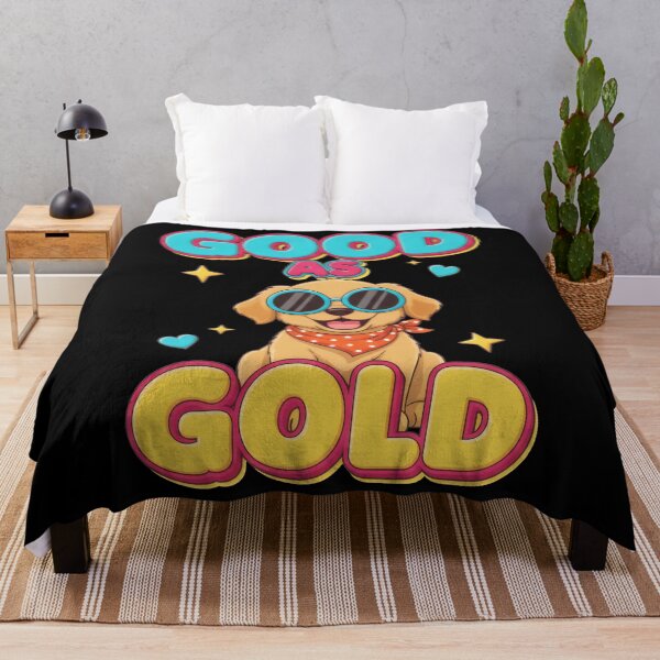 Item preview, Good As Gold Golden Retriever Puppy Retro Sticker designed and sold by Xhevahir.