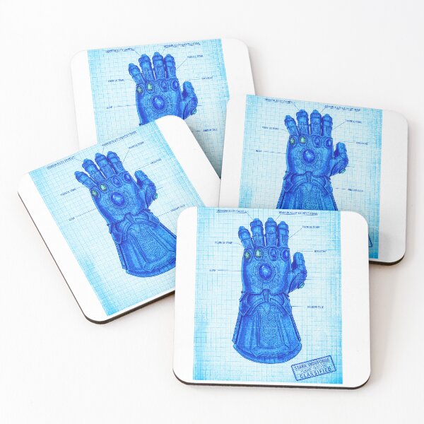 Item preview, Cosmic Power Gauntlet Thanos – Technical Blueprint designed and sold by ScumNVillainy.