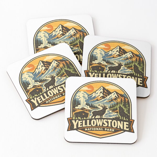 Item preview, Yellowstone – Vintage National Park Logo designed and sold by Dax Studio.