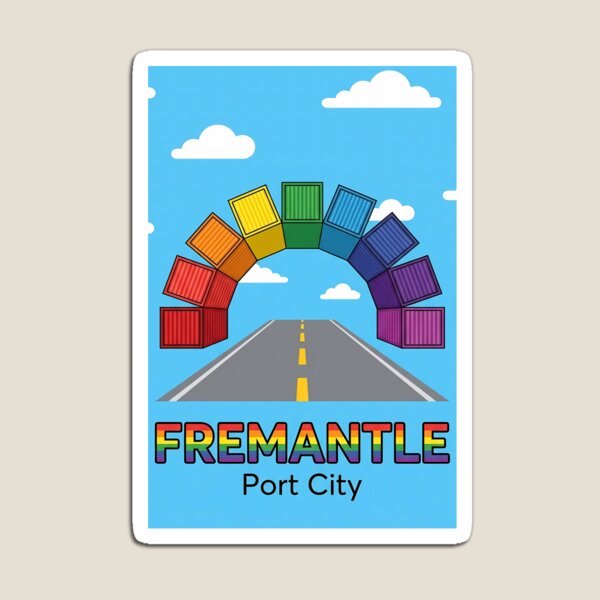 Item preview, The Containbow - WA Port City Icon Illustration designed and sold by Digital Dreams Arts.