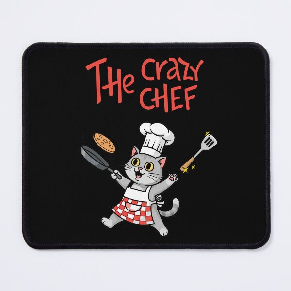 Item preview, The Crazy Chef – Playful Cat Cooking Illustration designed and sold by TheBeeKindSpace.