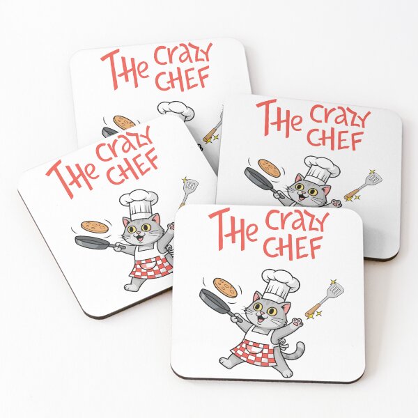 Item preview, The Crazy Chef – Playful Cat Cooking Illustration designed and sold by TheBeeKindSpace.