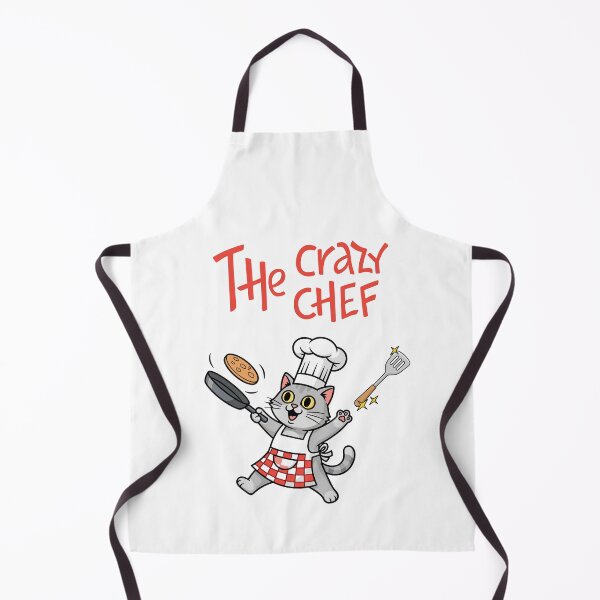 Item preview, The Crazy Chef – Playful Cat Cooking Illustration designed and sold by TheBeeKindSpace.
