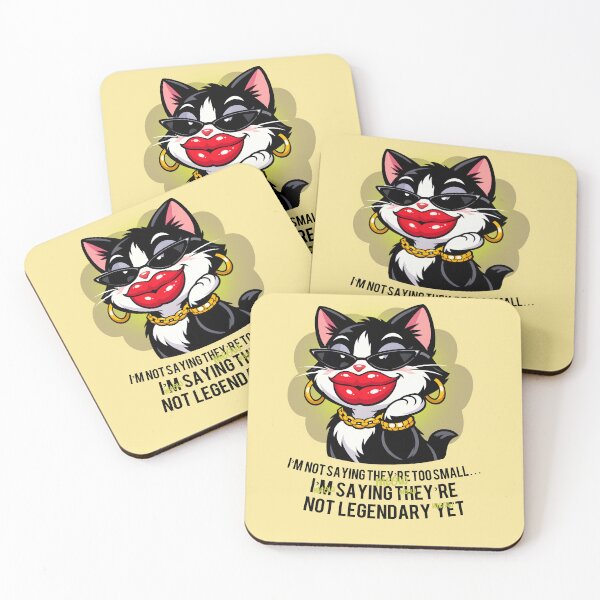 Item preview,  A cute and cheeky cat with exaggerated lips designed and sold by GraphicComet.