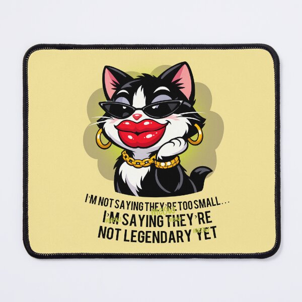 Item preview,  A cute and cheeky cat with exaggerated lips designed and sold by GraphicComet.