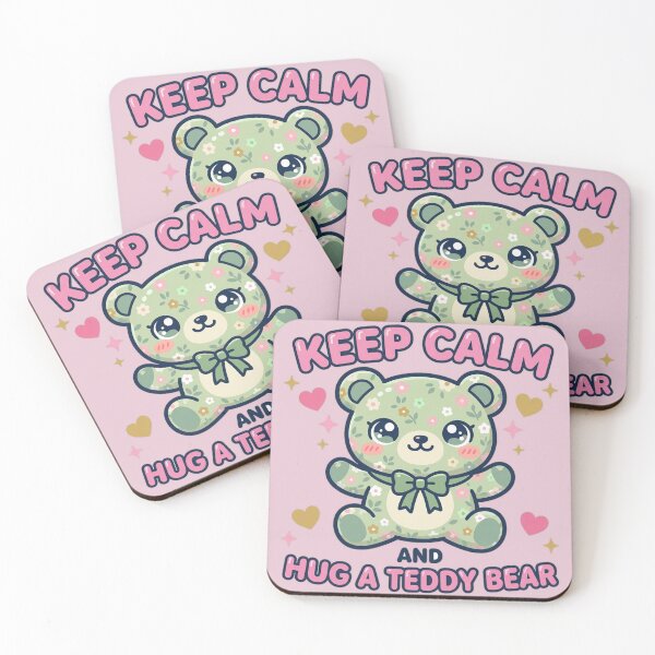 Item preview, Keep calm and hug a teddy bear designed and sold by Faerieglen.