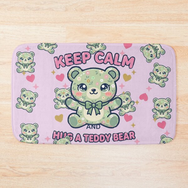 Item preview, Keep calm and hug a teddy bear designed and sold by Faerieglen.