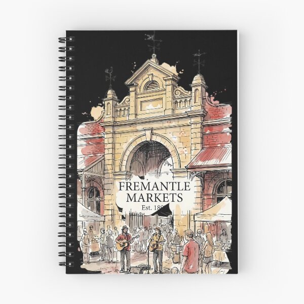 Item preview, Fremantle Markets Est. 1897 - Historic Architecture Watercolor Art designed and sold by Digital Dreams Arts.