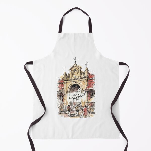 Item preview, Fremantle Markets Est. 1897 - Historic Architecture Watercolor Art designed and sold by Digital Dreams Arts.