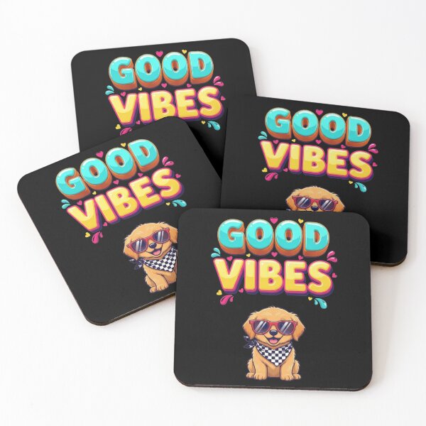Item preview, Good Vibes Only Golden Retriever Summer Graphic designed and sold by Xhevahir.