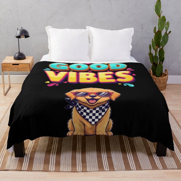 Item preview, Good Vibes Only Golden Retriever Summer Graphic designed and sold by Xhevahir.