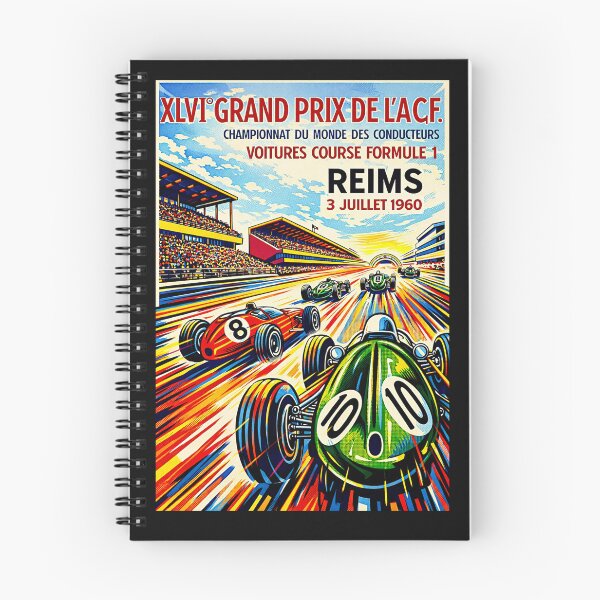 Item preview, Reims Grand Prix vintage poster 1960 variation#1 designed and sold by Helios Be. Lavsh.